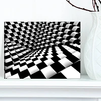 Designart - Optical Black and White Pattern