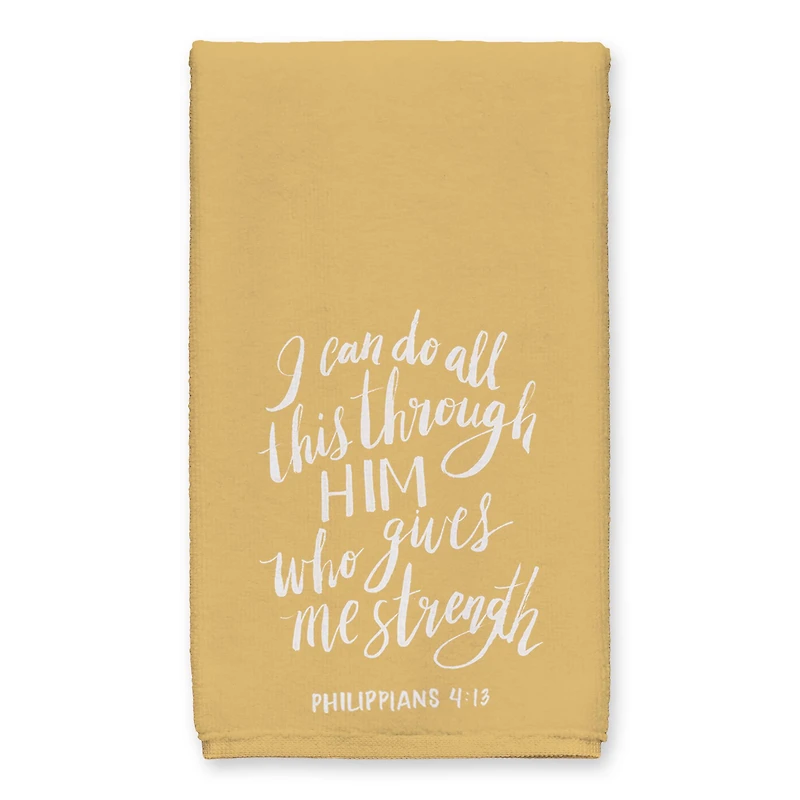 All Things Through Him Tea Towel Set