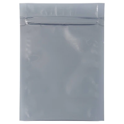 JAM Paper 4" x 6" Clear Foil Lined Invitation Envelopes with Zip Closure, 25ct.