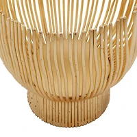 CosmoLiving by Cosmopolitan Set of 2 Gold Metal Candle Holder 9", 8"