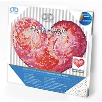 Diamond Dotz® Intermediate Heartfelt with Frame Diamond Painting Kit