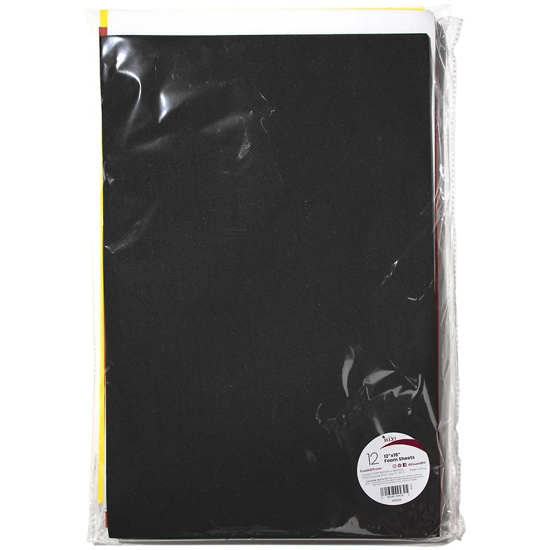 Cousin™ 12" x 18" Foam Sheets, 12 Sheets