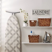 DII® Dark Brown Water Hyacinth Basket Set