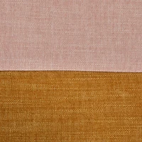 Hello Honey® 18" Modern Square Fabric Upholstered Striped Pouf