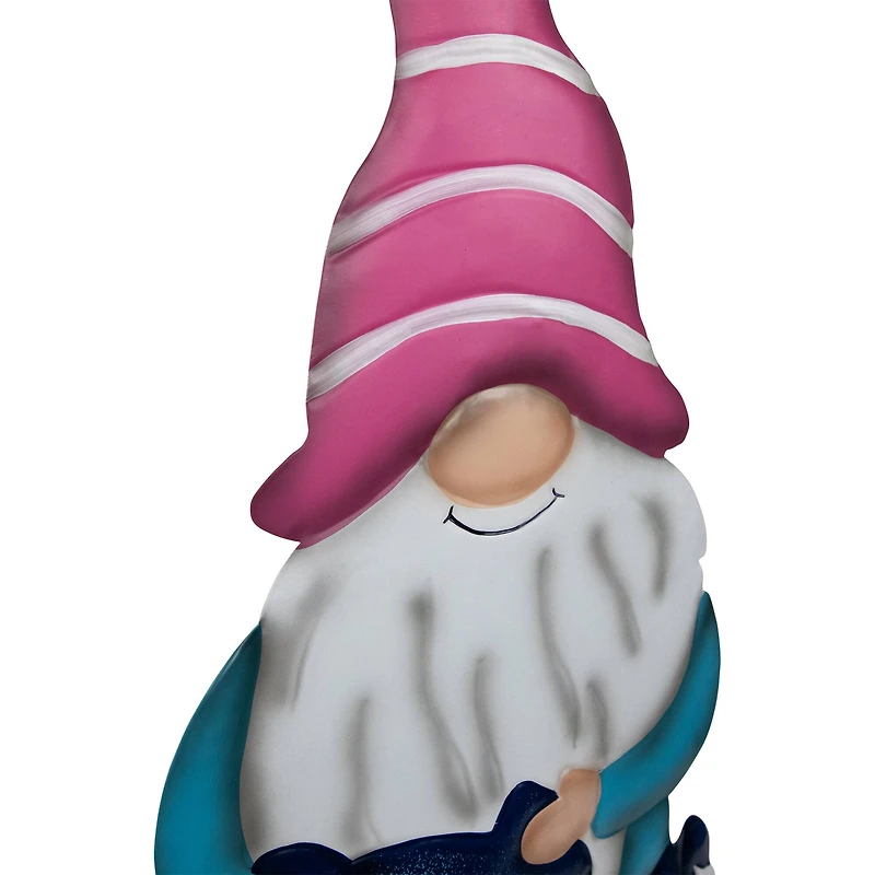 21.25" Blue Gardening Gnome Spring Yard Sign Garden Stake