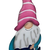 21.25" Blue Gardening Gnome Spring Yard Sign Garden Stake