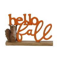 7.5" Hello Fall Squirrel Tabletop Décor by Ashland®