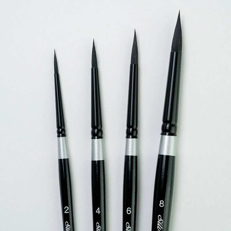 Silver Brush Limited Black Velvet® Round Brushes Set