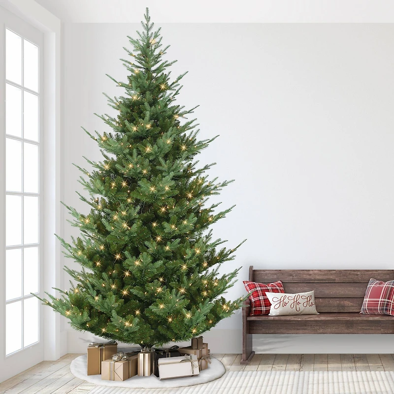 9ft. Pre-Lit Hillside Spruce Artificial Tree, Clear Lights