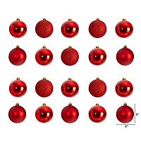 20ct. 3" Red Shatterproof Christmas Ornaments