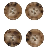LaMode® 3/4" Beige & Stripe Buttons, 4ct.