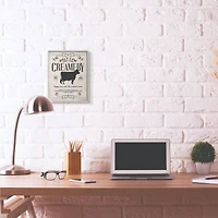 Stupell Industries Creamery Cow Gray Framed Wall Art