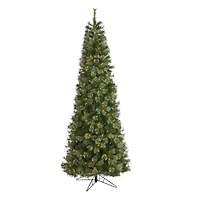 9ft. Pre-Lit Cashmere Artificial Christmas Tree, Warm White Lights
