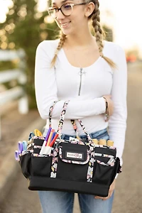 Everything Mary Black Floral Deluxe Store & Tote