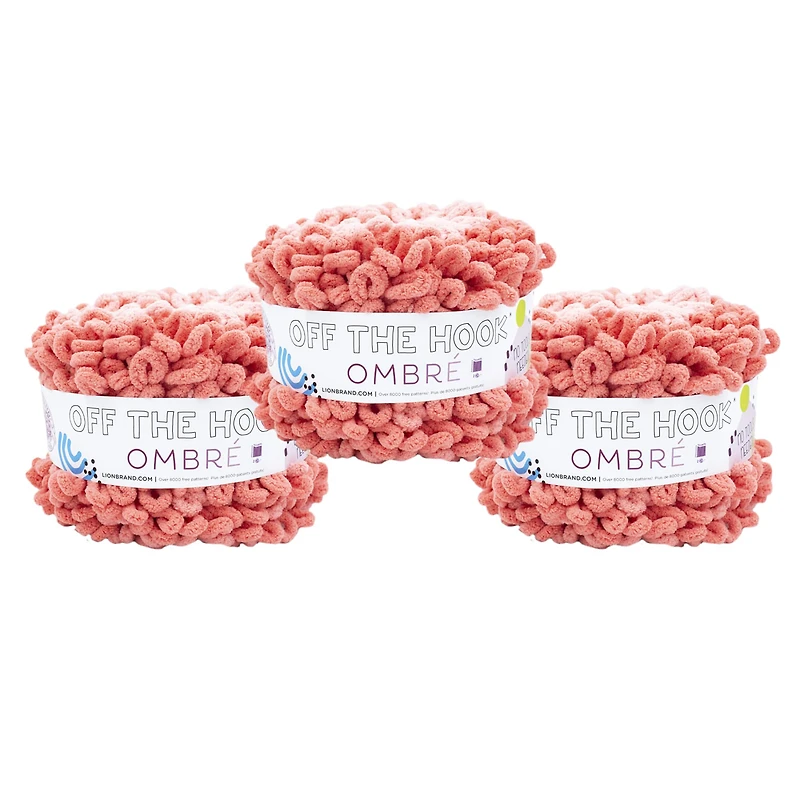 3 Pack Lion Brand® Off the Hook™ Ombre Yarn
