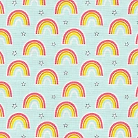Fabric Editions Rainbow Sky Cotton Fabric