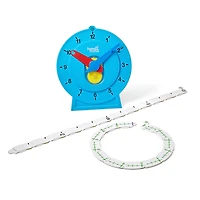 hand2mind® Magnetic Demonstration Advanced NumberLine Clock™