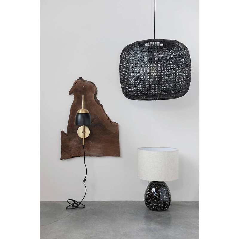 Hello Honey® 24" Modern Metal Wall Sconce with Metal Shade