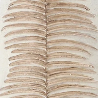 White Polystone Boho Style Vase, 25" x 9" x 8"