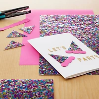 24 Pack: Aqua Prism Glitter Paper by Recollections®, 12" x 12"
