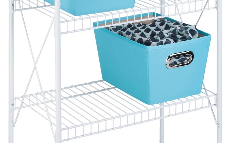 Honey Can Do White 4-Tier Storage Shelf