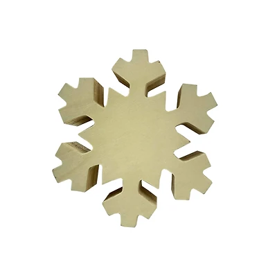 4.25" Unfinished Snowflake Wood Planks, 3ct. by Make Market®