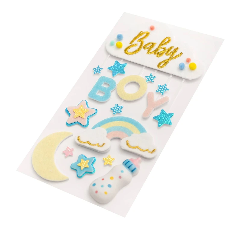 Baby Boy Cloud Dimensional Stickers by Recollections™
