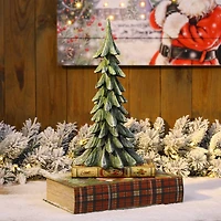 Glitzhome® 14.75" Green Christmas Tree Table Décor