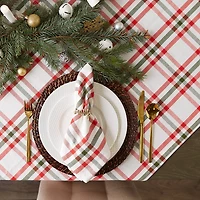 DII® Kitchen & Tabletop Jolly Tree Collection Nutcracker Plaid Napkin Set, 6ct.