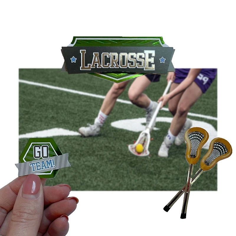 12 Pack: Lacrosse Stickers by Recollections™