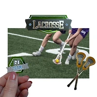 12 Pack: Lacrosse Stickers by Recollections™