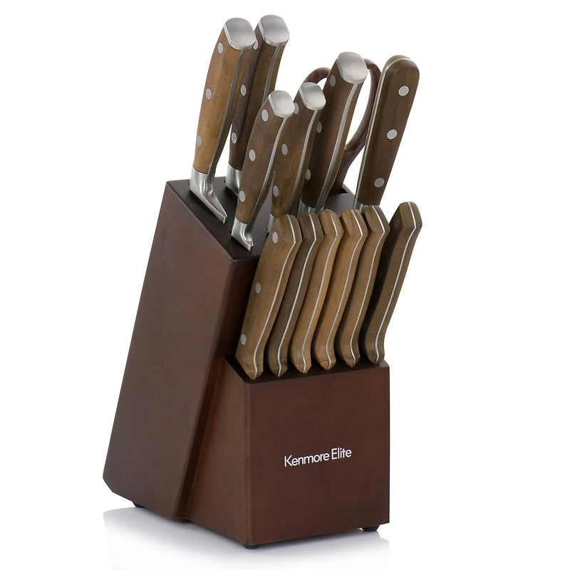 Kenmore® Elite Cooke 14-Piece Dark Brown Stainless Steel Cutlery Set
