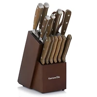 Kenmore® Elite Cooke 14-Piece Dark Brown Stainless Steel Cutlery Set