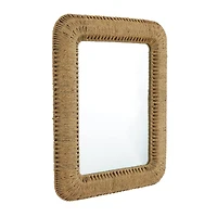 Brown Iron Bohemian Wall Mirror, 40" x 32" x 3"