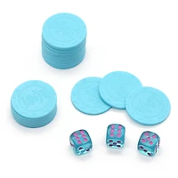 Assorted Poker Chips & Dice Set, 1pc. by Fab Finds