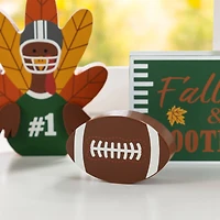 Glitzhome® 5.75"H Thanksgiving Wooden Turkey Table Decor Set