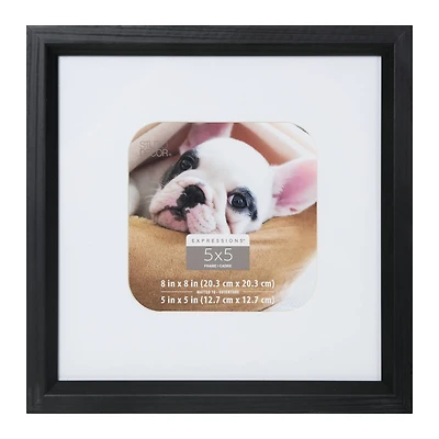 12 Pack: White & Black 5" x 5" Frame with Mat, Expressions™ by Studio Décor®