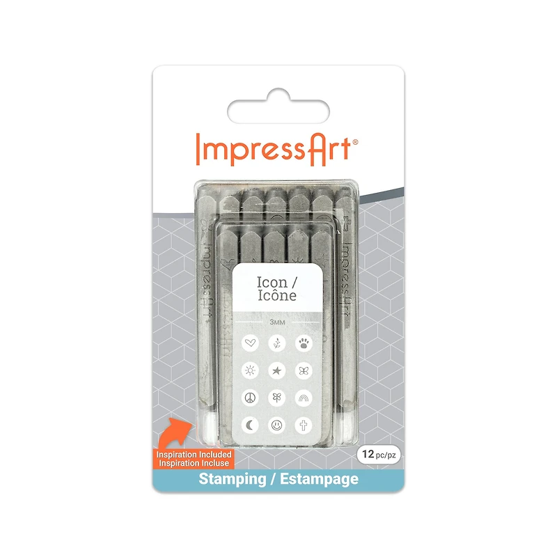 ImpressArt® 3mm Icon Metal Stamps Pack