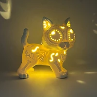 6.75" DIY LED Cat Ceramic Décor by Ashland®