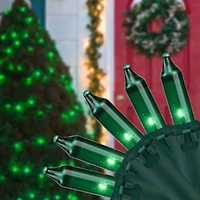 100 ct. Green Mini Commercial Grade Mini String Lights