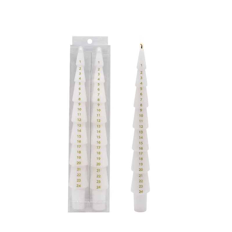 10" Dated Tree Taper Candles