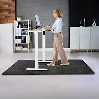 Sorbus 25" Black Exercise Mat Tile Set