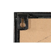 65" Black Distressed Rectangle Mirror