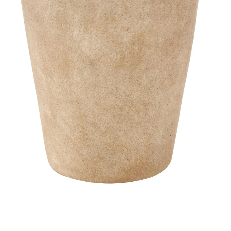 20" Brown Antique Ceramic Vase with Handles