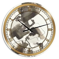 Designart 'Geometric Glam Square I Glam Wall Clock