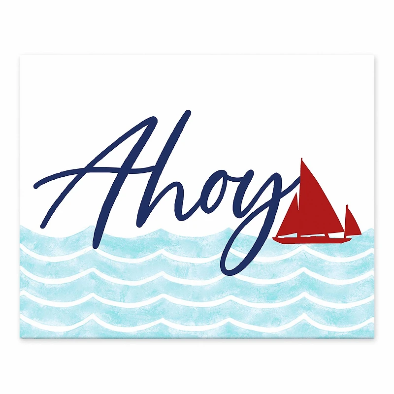 Ahoy Ship Nautical Tabletop Décor