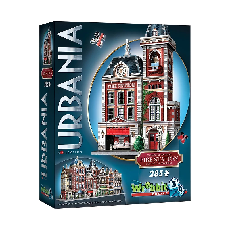 Wrebbit 3D Puzzle™ Urbania Collection Fire Station 285 Piece Puzzle