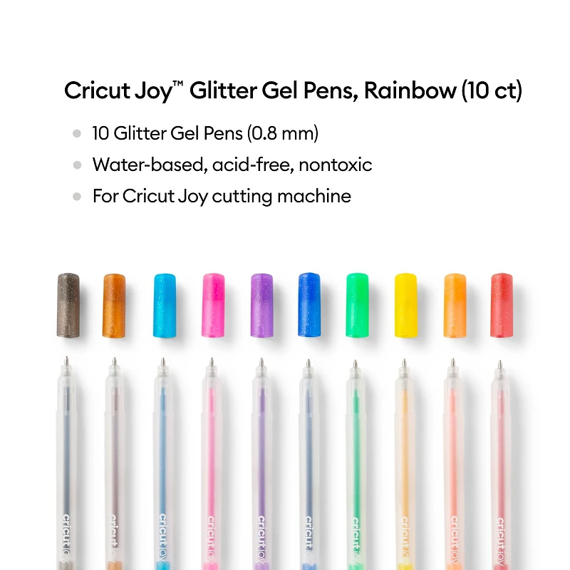 Cricut Joy™ Glitter Gel Pens, Rainbow