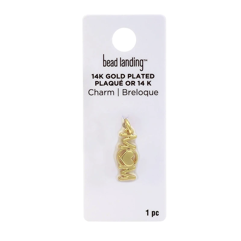 14K Gold Plated Mom Charm by Bead Landing™