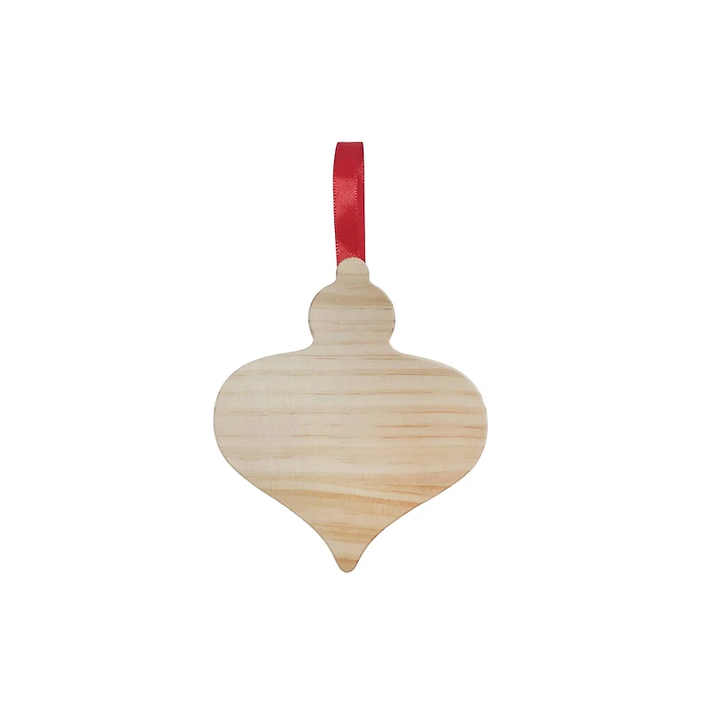 4" Onion Shaped DIY Pinewood Ornament by Make Market®